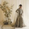 Ivory Embellished Net Silk Bridal Gown (2-Piece) - Image 3