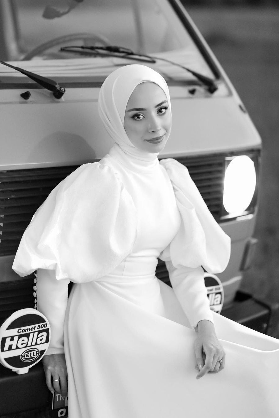 Ivory Satin A-Line Wedding Gown (1-Pc) - Image 3