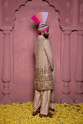 Ivory Zardozi Tropical Fabric Sherwani (3-Piece) - Image 12