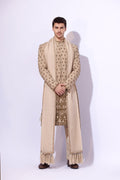 Ivory Zardozi Tropical Fabric Sherwani (3-Piece) - Image 5