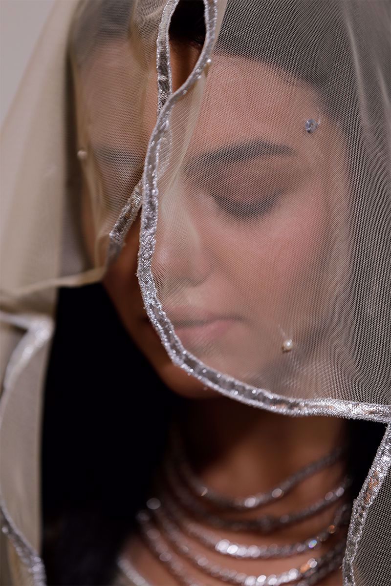 Ivory Handworked Shimmer Kalidar (3-Piece) - Image 10