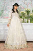 Ivory Zardozi Silk Net Kalidar (2-Piece) - Image 9