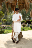 Off-White Boski Kurta Pajama Set (2-Piece) - Image 4