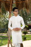 Off-White Boski Kurta Pajama Set (2-Piece) - Image 5