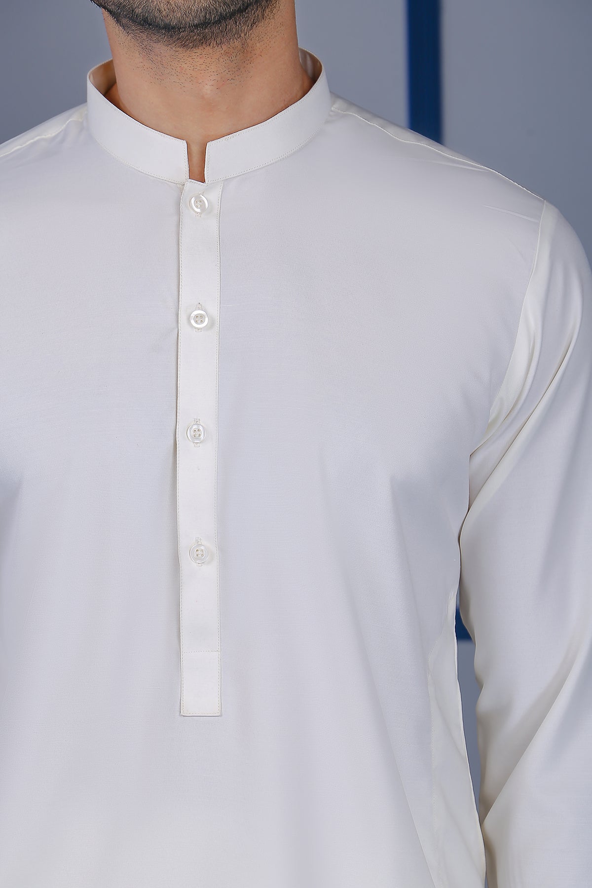 Off-White Boski Kurta Pajama Set (2-Piece) - Image 3