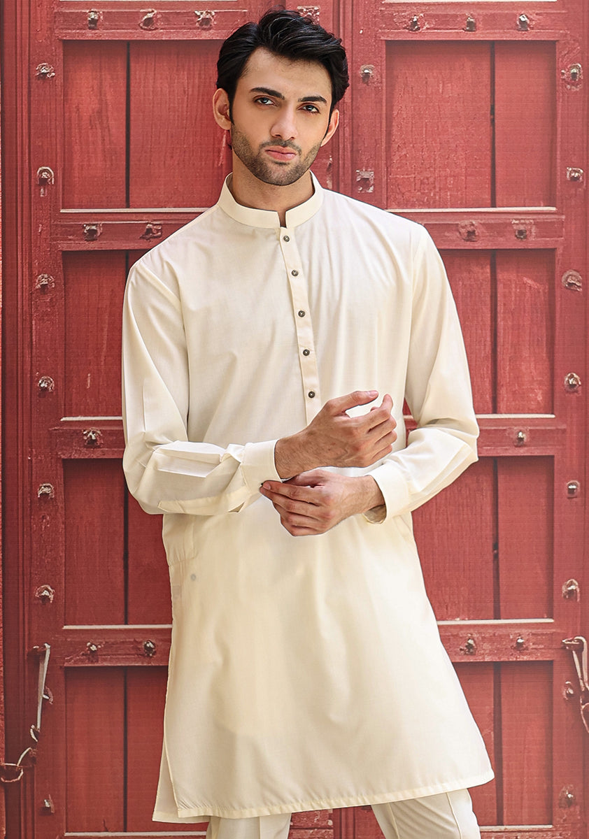 Vanilla Ice Poly Viscose Kurta Pajama (2-Piece) - Image 3