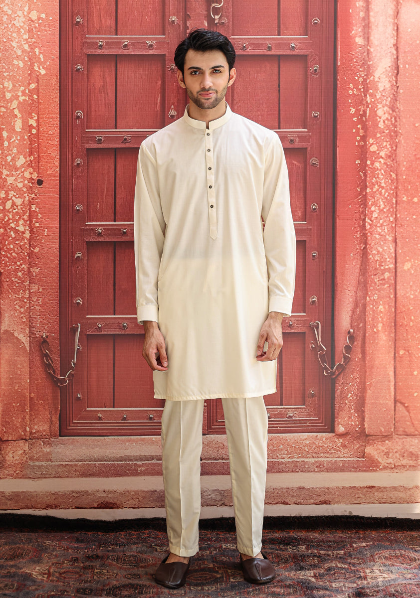 Vanilla Ice Poly Viscose Kurta Pajama (2-Piece) - Image 4