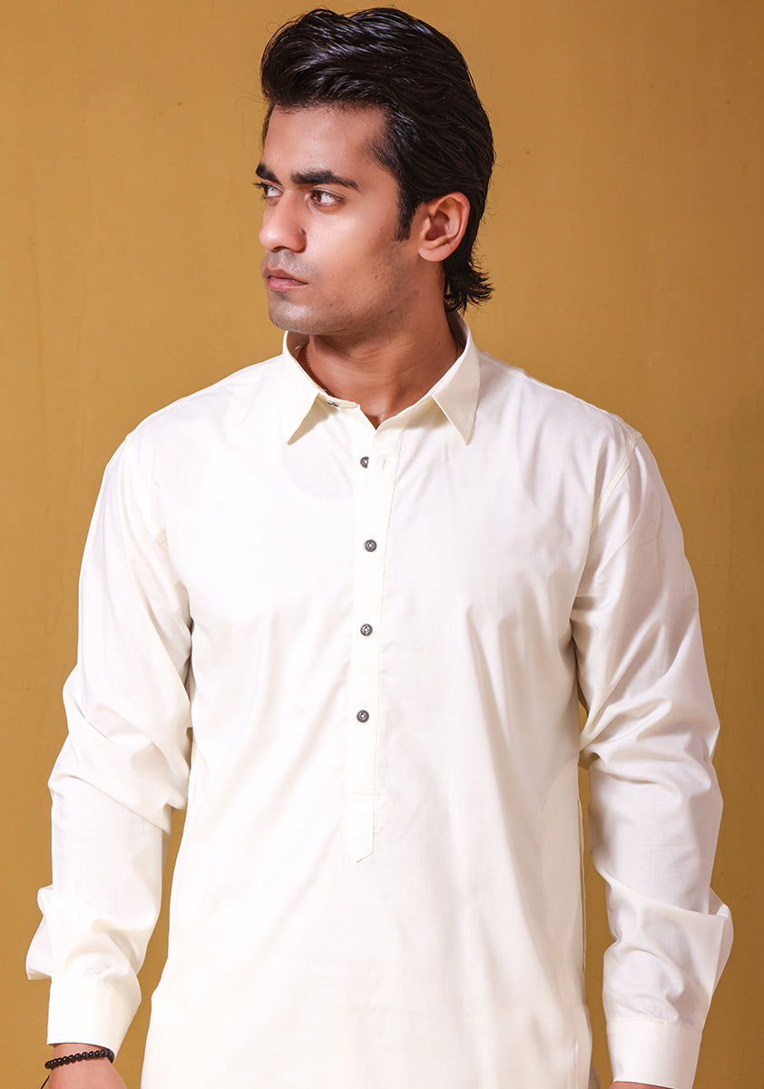 Vanilla Ice Poly Viscose Kurta Pajama (2-Piece) - Image 2