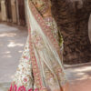 Ivory Zardozi & Mirror Work Tissue Lehenga (3-Piece) - Image 4