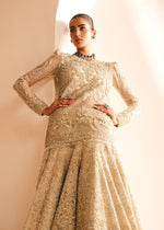 Ivory Embroidered Net Bridal Lehenga (3-Piece) - Image 5