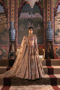 Ivory Zardozi Embroidered Net Bridal Lehenga (3-Piece) - Image 1