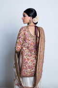 Pakistani Ivory Embroidered Net Lehenga Set (3-Piece) - Image 10