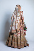 Pakistani Ivory Embroidered Net Lehenga Set (3-Piece) - Image 17