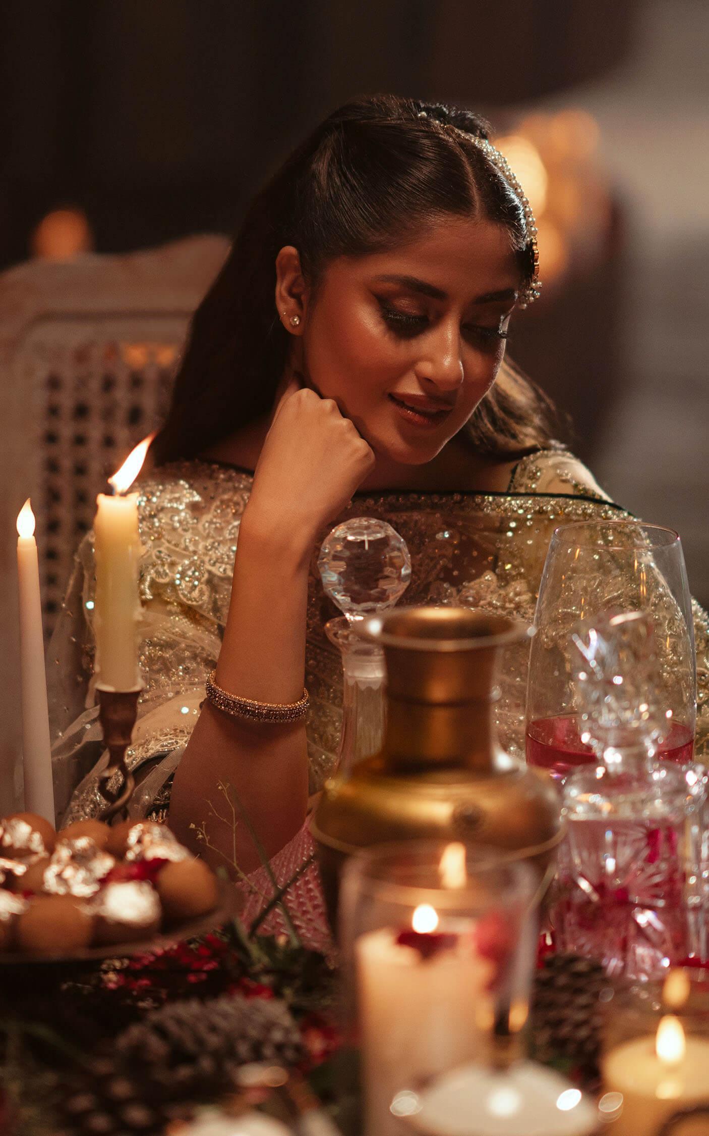 Off-White Embellished Net Lehenga (3-Piece) - Image 6