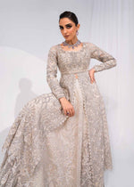 Indian Ivory Embroidered Organza Lehenga Gown (3-Piece) - Image 11