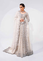 Indian Ivory Embroidered Organza Lehenga Gown (3-Piece) - Image 2
