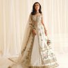 Ivory Dabka Embroidered Silk Bridal Lehenga (3-Piece) - Image 2