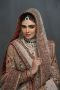 Pakistani Ivory Zardozi Silk Lehenga with Peplum Jacket (3-Piece) - Image 7