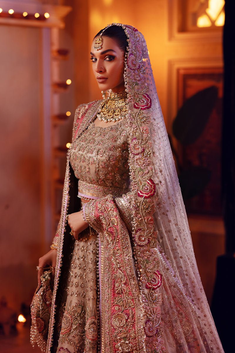 Pakistani Mousse Zardozi Tulle Lehenga Choli (3-Piece) - Image 10