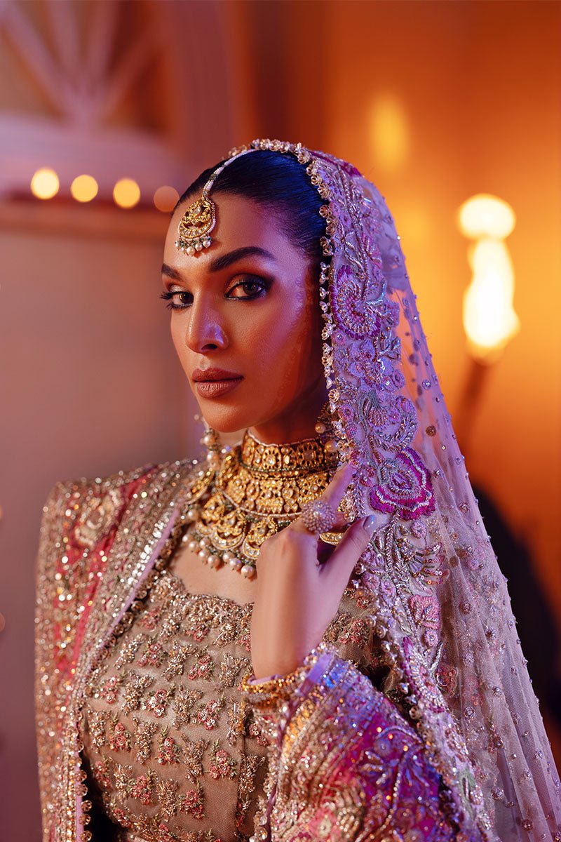 Pakistani Mousse Zardozi Tulle Lehenga Choli (3-Piece) - Image 11