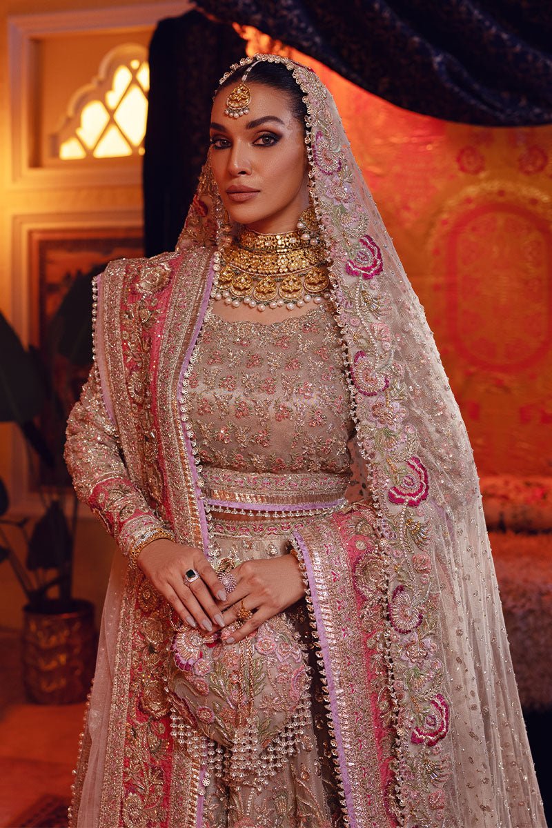 Pakistani Mousse Zardozi Tulle Lehenga Choli (3-Piece) - Image 3