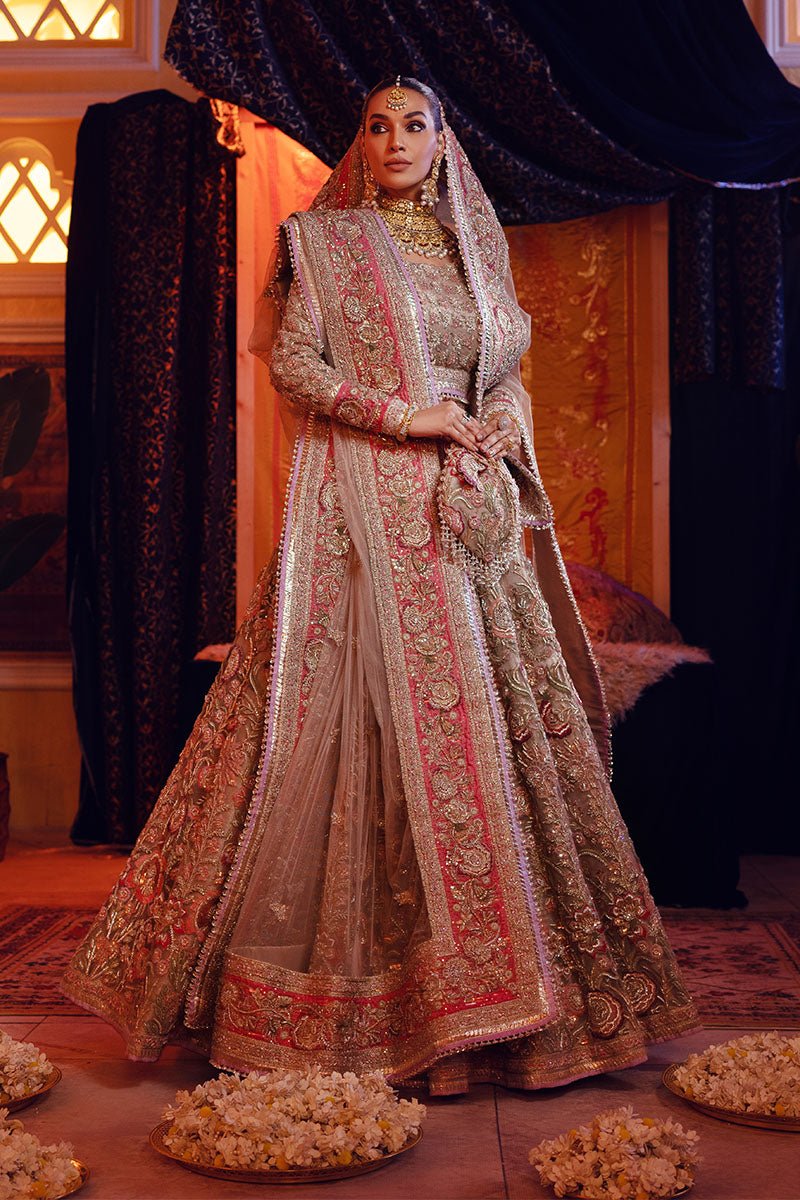 Pakistani Mousse Zardozi Tulle Lehenga Choli (3-Piece) - Image 4