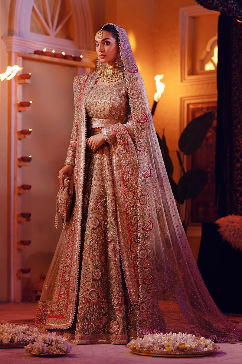 Pakistani Mousse Zardozi Tulle Lehenga Choli (3-Piece) - Image 5