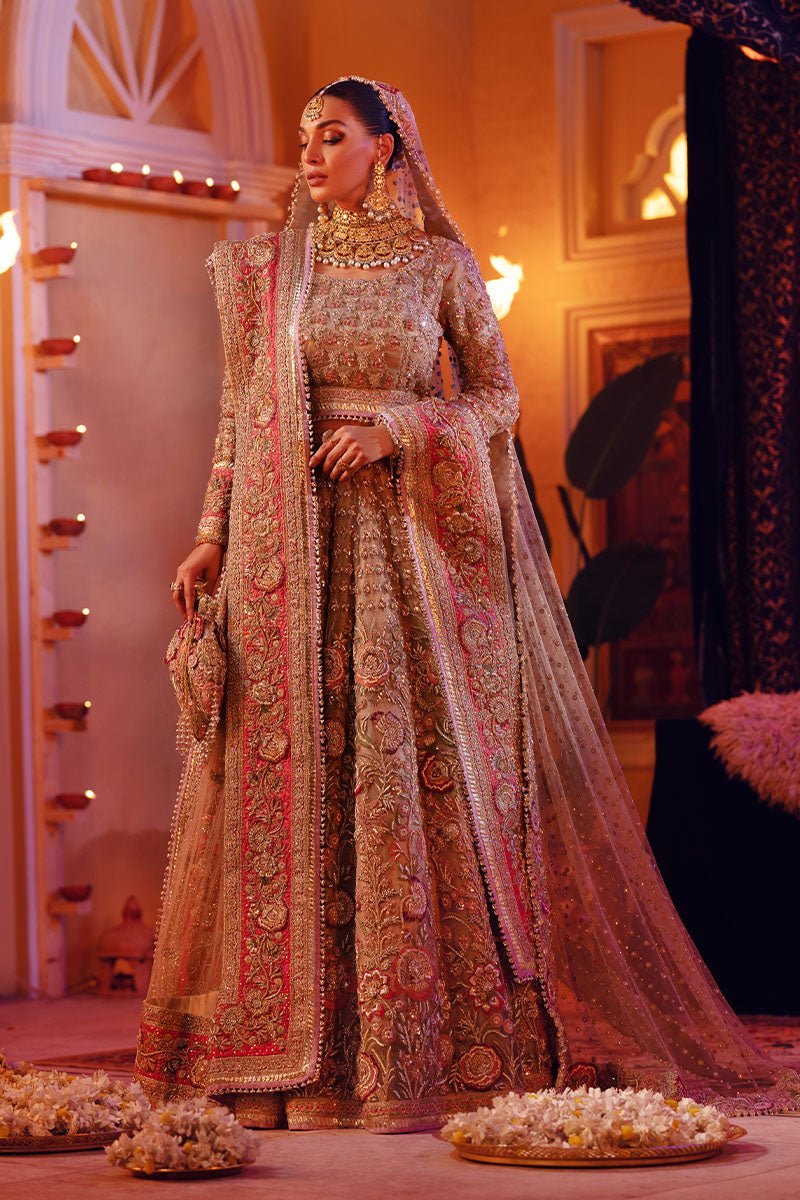 Pakistani Mousse Zardozi Tulle Lehenga Choli (3-Piece) - Image 6