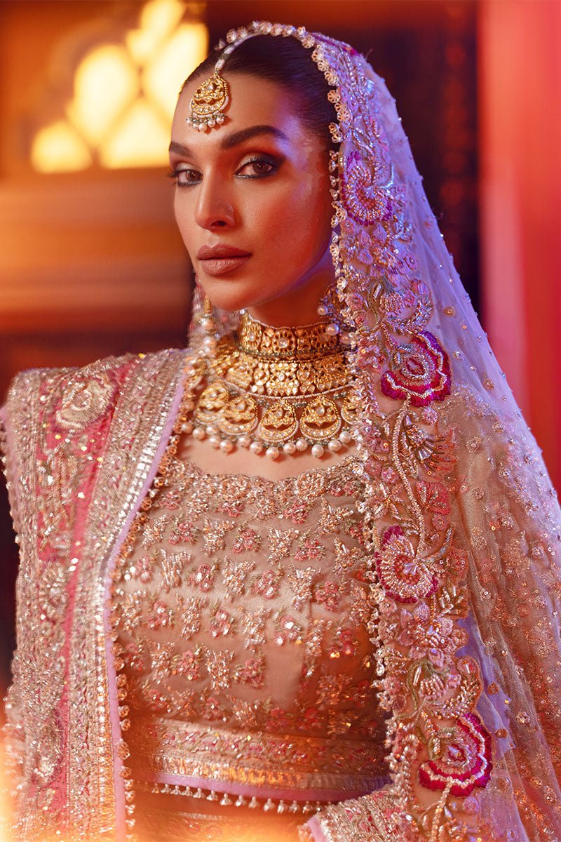 Pakistani Mousse Zardozi Tulle Lehenga Choli (3-Piece) - Image 8