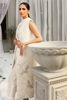 Pakistani Off-White Hand-Embellished Organza Jacket (3-Piece) - Image 4