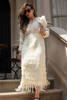 Pakistani Ivory Crystal Sequin Cotton Net Maxi Dress (1-Pc) - Image 6