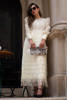 Pakistani Ivory Crystal Sequin Cotton Net Maxi Dress (1-Pc) - Image 8