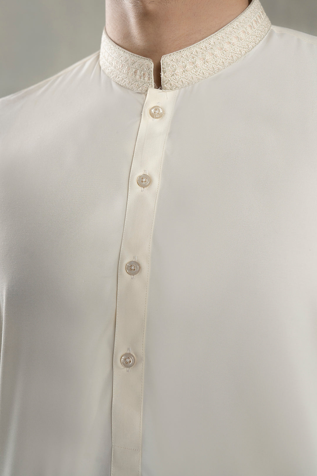 Off-White Bosky Shalwar Kameez (2-Piece) - Image 10