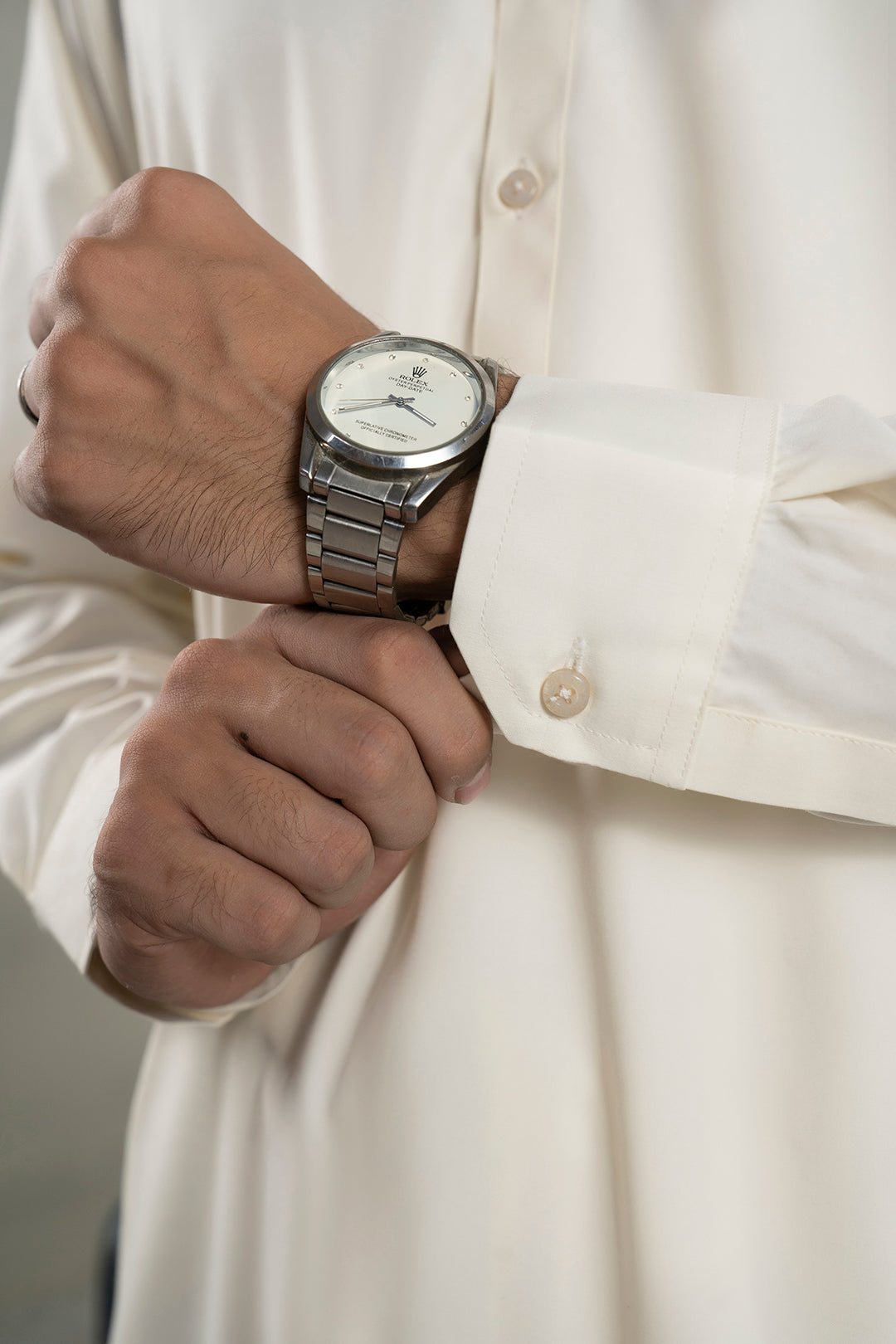 Off-White Bosky Shalwar Kameez (2-Piece) - Image 13