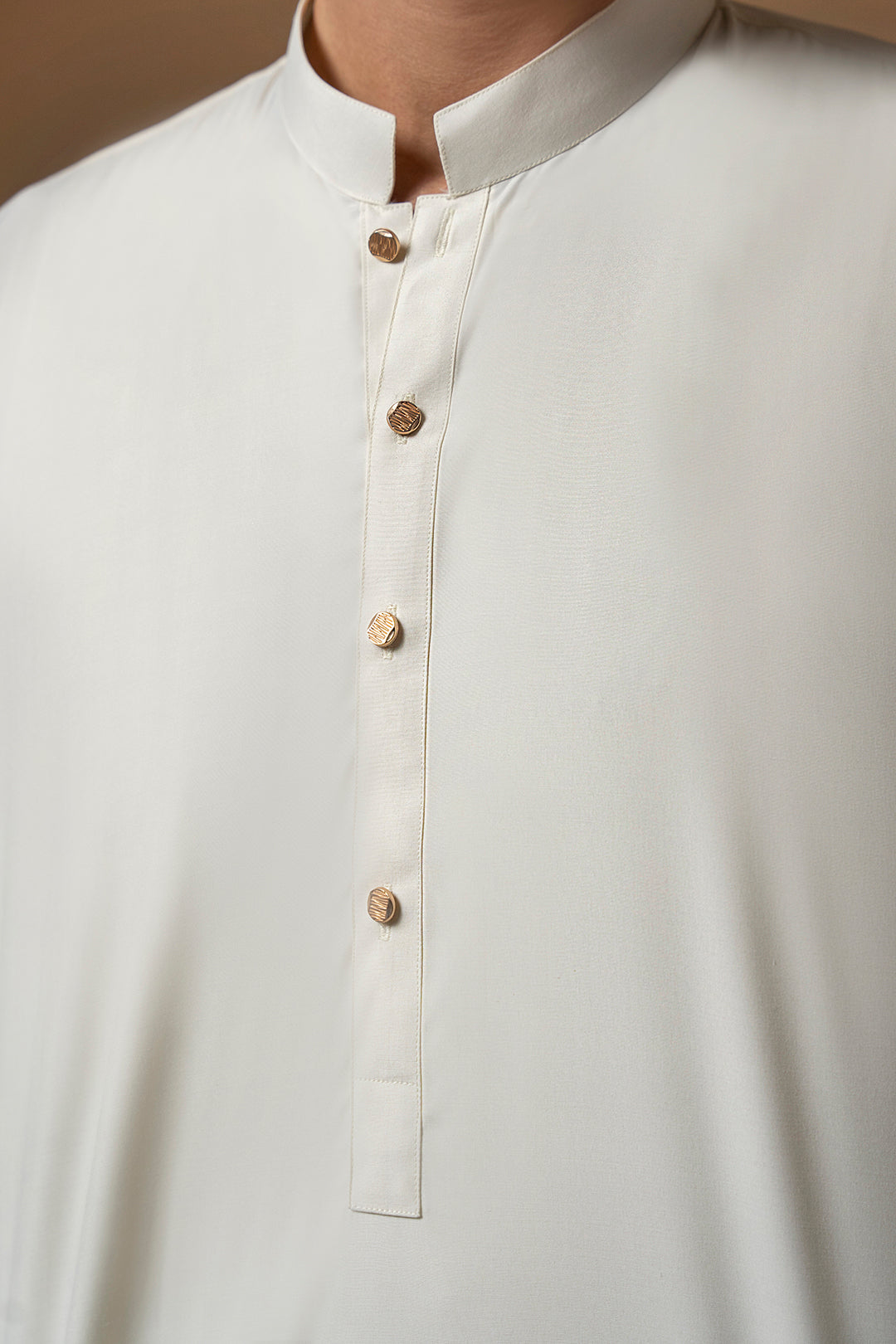 Off-White Bosky Fabric Shalwar Kameez (2-Piece) - Image 14