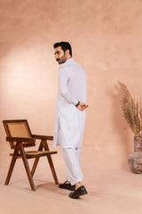 Off-White Luxury Cotton Shalwar Kameez (2-Piece) - Image 5