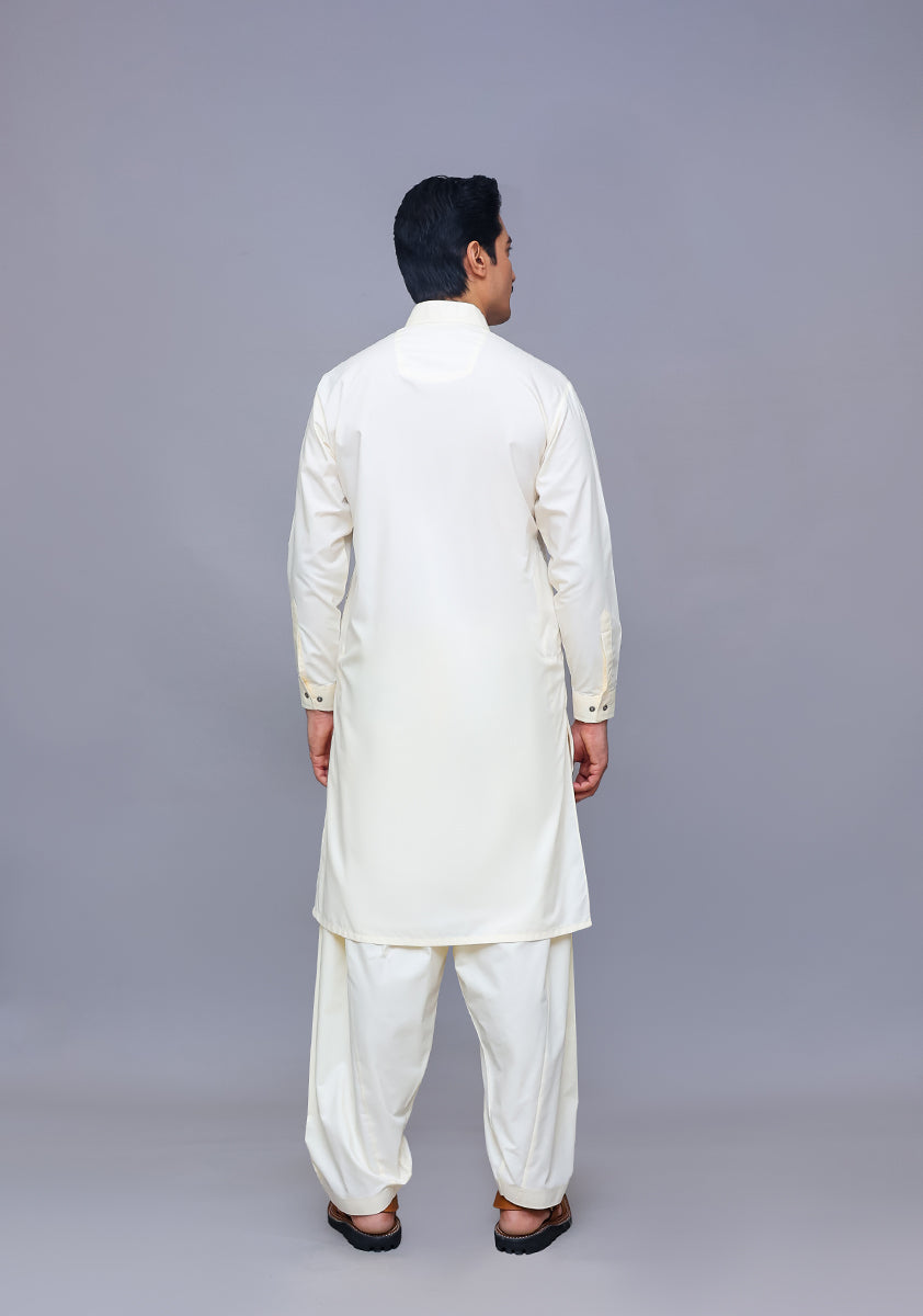 Vanilla Ice Poly Viscose Shalwar Kameez (2-Piece) - Image 4