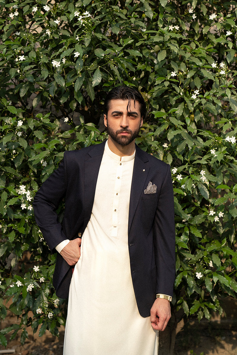 Cream Thai Boski Shalwar Kameez (2-Piece) - Image 14