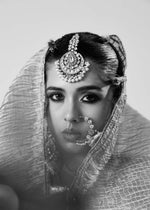 Pakistani Ivory Gota Mukesh Chanderi Silk Pishwas (3-Piece) - Image 19