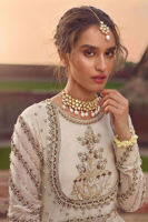 Ivory Embellished Chiffon Pishwas (2-Piece) - Image 4