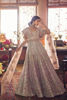 Pakistani Ivory Embellished Net Pishwas Dress (3-Piece) - Image 3