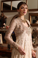 Off-White Hand-Embroidered Kalidaar Pishwas (2-Piece) - Image 5