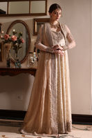 Off-White Hand-Embroidered Kalidaar Pishwas (2-Piece) - Image 9