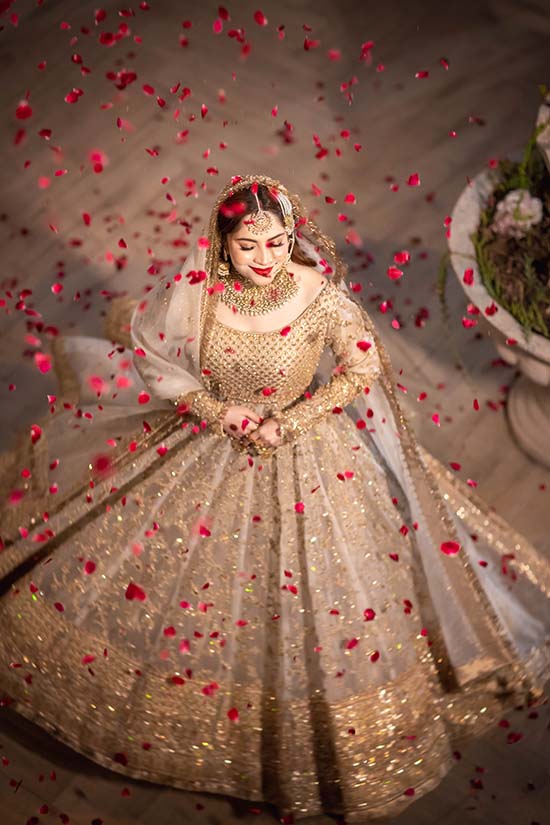 Off-White Zardozi Organza Pishwas Dress (3-Piece) - Image 1