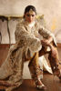 Pakistani Ivory Adda & Tilla Silk Pishwas Dress (3-Piece) - Image 7