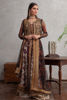 Pakistani Ivory Multi Embroidered Silk Pishwas Dress (4-Piece) - Image 3