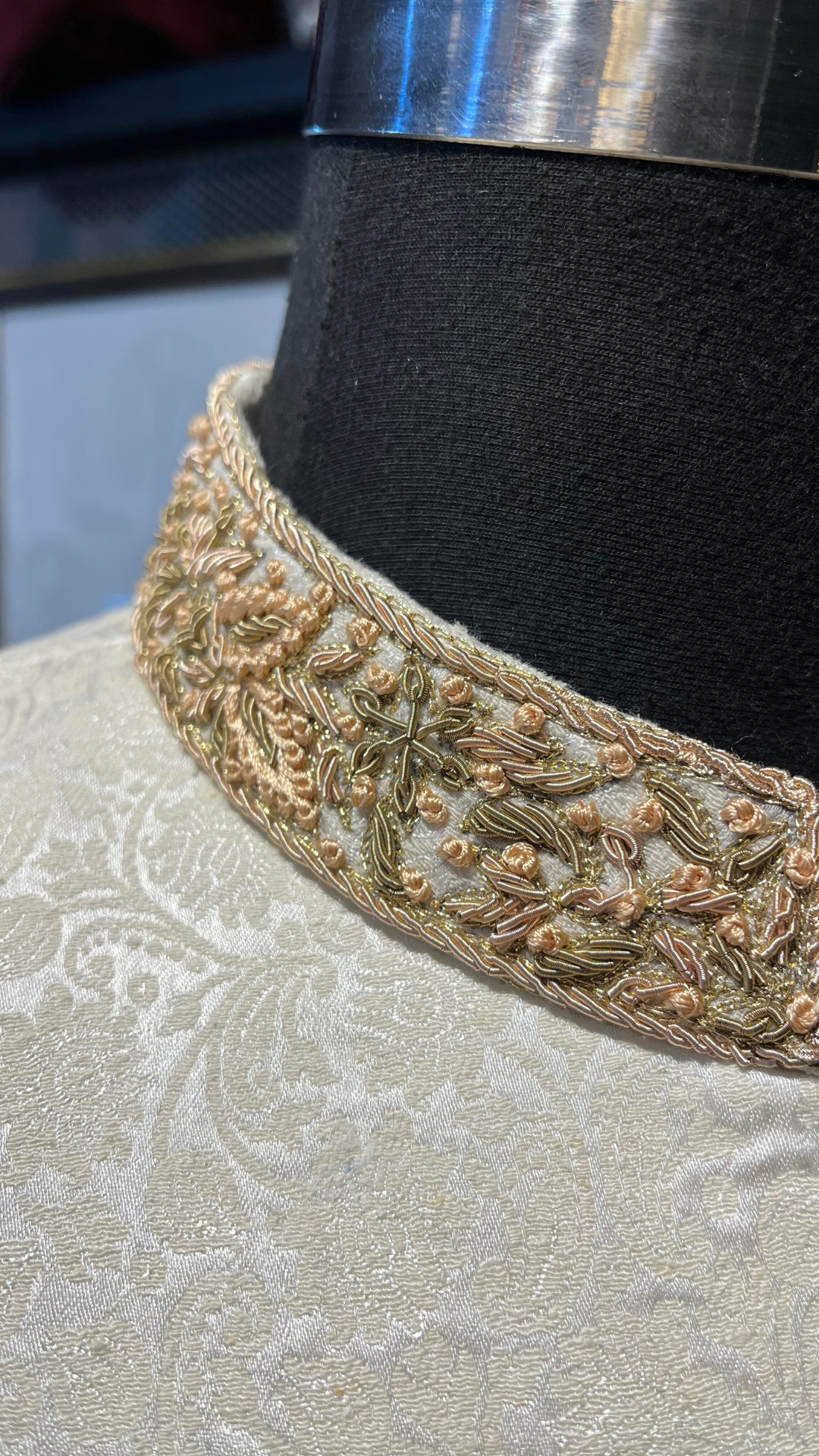 Ivory Embroidered Karandi Prince Coat (2-Piece) - Image 4