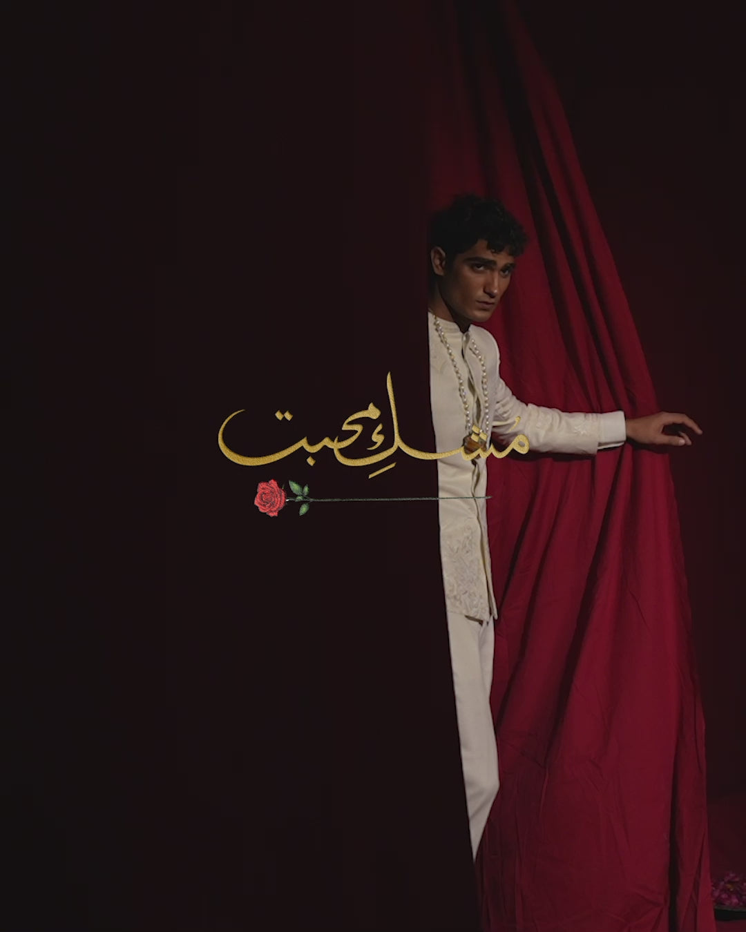 Off-White Embroidered Silk Blend Prince Suit (2-Piece) - Image 5