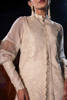 Ivory Embroidered Khaddi Net Jacket & Pants (2-Piece) - Image 11
