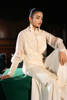Ivory Embroidered Khaddi Net Jacket & Pants (2-Piece) - Image 3